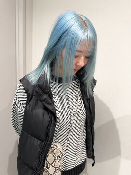 キオク(KIOX) 水色カラー/ブルーカラー/ハイトーン/ブリーチカラー/名古屋/栄