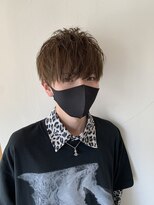 エル(EL.)&nbsp;メンズカット/マッシュ/ラウンドマッシュ/ナチュラルベージュ