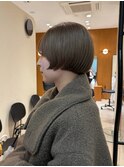 マッシュショート丸みショートボブくびれショート金髪ショート