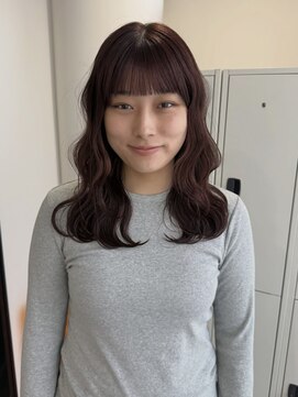 エイチ(811) フェイスフレーミングルーツカラー天使の羽バングネオウルフボブ