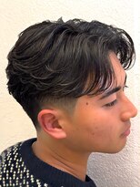 ヒロギンザバーバーショップ 神楽坂店(HIRO GINZA BARBER SHOP)&nbsp;ニュアンスパーマセンターパート