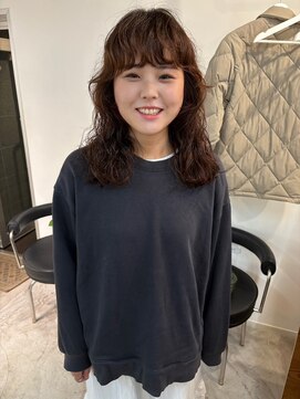  fit stand 千葉/ショートボブ/カット/パーマ/ダブルカラー/トリートメント/縮毛矯正 イメチェン/ピンクベージュ/アンブレラカラー[千葉]