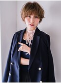 ショートパーマ×ショートマッシュ【岡山】ブリーチパーマ