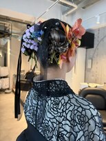 シティ 薬院(SITY.)&nbsp;薬院　顔まわりレイヤーカット　ヘアセット　ブリーチなしカラー