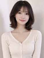 ローネス 銀座(LONESS)&nbsp;レイヤーボブくびれボブ大人ボブグレージュ韓国ボブ結べるボブ