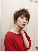ハネ感がオシャレな無造作ショート☆