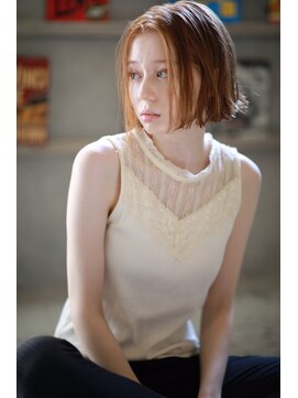 ラべリー 池袋(LOVELEY) 切りっぱなしボブ　ヘアカラー　【池袋】