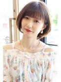 30代 40代 ショートボブ 簡単スタイリング 小顔 美シルエット