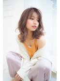ANGELICAシースルーバングモーブグレージュ