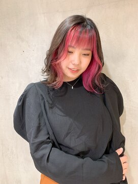 アンカーバイナチュラル(anchor by natural) ☆切りっぱなしボブ×インナーカラー