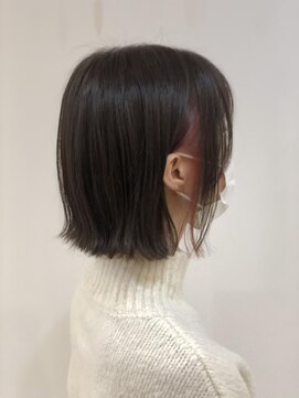 アドラーブル 長岡リップス旭岡店(adorable) 【インナーカラー】×ミニボブ×10代20代