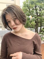 アリゲート ダイカンヤマ(Ari gate daikanyama)&nbsp;【Arigate山中】レイヤーボブ×オリーブベージュ