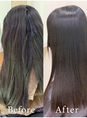 ダークべージュ髪質改善でツヤ美髪に★ナチュラルストレート