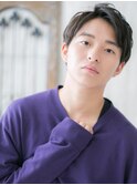 ダークアッシュでハンサムラウンドマッシュヘアーe与野