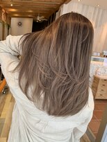 リード バイ ラグーン(LEAD by LAGOON)&nbsp;バレイヤージュグレージュハイライトダブルカラーケアブリーチ