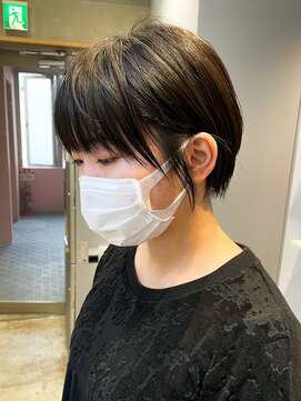 ベルベットヘア 千早店(Velvet hair) 縮毛矯正しても叶う♪丸みの可愛いマッシュショート【福岡聖容】