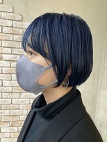 リリィ(LILY)&nbsp;ミニボブ/ネイビー/ダブルカラー
