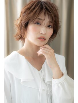 カバーヘア ブリス 戸田公園西口店(COVER HAIR bliss) 大人クールくせ毛風春パーマボブウルフTb3戸田公園20代30代40代