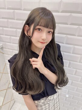 リルミー(Lilme) アイドルシースルー前髪×オリーブグレージュ *Lilmeひめの*