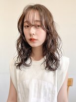 アンアミ キチジョウジ(Un ami Kichijoji) 【unami】ちょうどいいカール感のミディアムパーマ　澤田杏奈