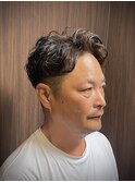 ナチュラルかきあげパーマ