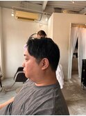 MEN'SHAIRダークアッシュニュアンスパーマ韓国マッシュ
