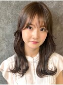 大人可愛いミディアム　10代20代30代◎小顔  髪質改善 韓国 新宿