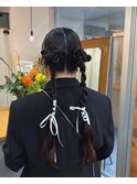 ツイストリボンヘア