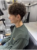 刈り上げショート×ツイストスパイラルパーマby沼尾