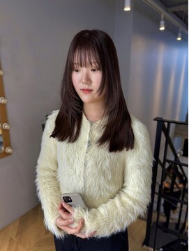 ヌープヘアーアイス(NUUP.hair ici) 10代20代30代大人可愛い韓国風シースルーバングくびれへア