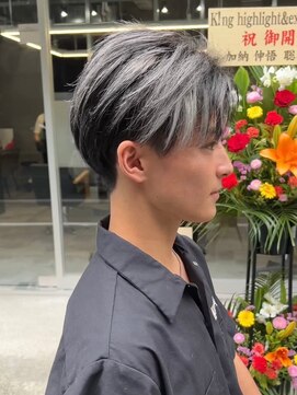 メンズサロン キング 高槻店(Men’s salon K!ng) 波巻きツイストスパイラルパーマ/フェザーパーマ/眉毛/メンズ