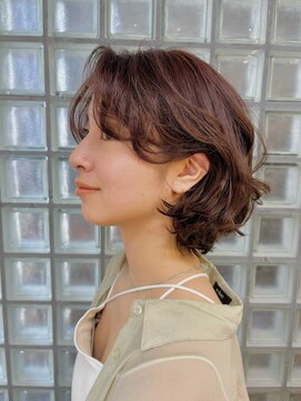 ガーデン 銀座(GARDEN) ボブ レイヤー 顔まわり イメチェン チェリーブラウン