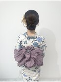浴衣ヘアアレンジ 綺麗めアップ