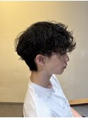 シャドウパーマ　ホワイトメッシュ　カルマパーマ　八王子