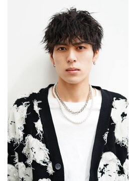 ゼンコー アオヤマ(ZENKO Aoyama) メンズカット波巻きパーマツイスパシャドウフェザー