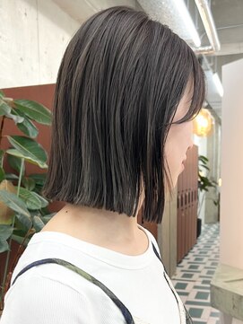 ノード(NODE) 栄カットカラー透明感ナチュラルオリーブ