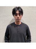 【イツモノトコロ】黒髪フェザーパーマ