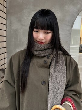 黒髪ロング　stylist  nana 【千葉駅】