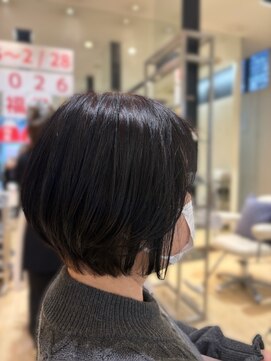 ウィル 都島店(WiLL) 20代30代40代大人可愛い艶髪丸みボブ（2）