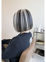 アルーナビューティデザイン&nbsp;ブロックハイライト×白髪ぼかし