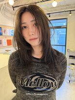 ルーム(Loom.)&nbsp;ブリーチなしダブルカラー ブラウンカラー レイヤーカット
