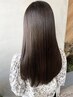 カット＋【最高髪質】クオラインポイント縮毛矯正【高濃度炭酸泉付き】￥9000