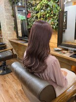 プランツヘアー&nbsp;全世代　夏カラーピンクベージュ