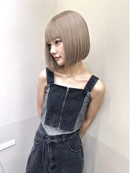 ジェム リット(GEM lit)の写真/【SNSで大人気】ファッションを際立たせるトレンドカラー★ハイトーンや韓国風ヘアなど、イメチェンも◎