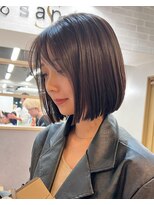 サンドナル 鹿児島天文館(sand NALU)&nbsp;ハッシュカット/グレージュ/デザインカラー[鹿児島天文館]