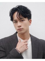 メンズフィール 南森町(MENS FEEL)&nbsp;大人フェザー/ニュアンスパーマ/毛流れセンターパート/南森町