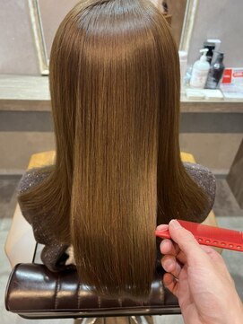 イーラヘアー(ERA HAIR) 極上髪質改善トリートメント×ペールベージュ×ナチュラルロング