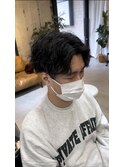 センターパート×ツイストスパイラル