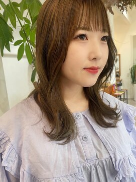 アガペー(Agape) olive beige × layer cut