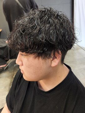 ニアウ 伊勢崎連取店(Niau) 波巻きスパイラルパーママッシュツイストスパイラルパーマメンズ